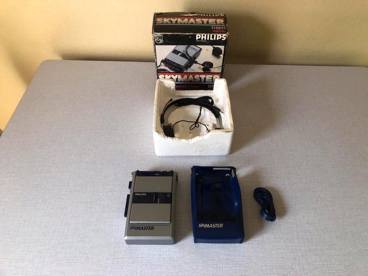 vintage draagbare cassette speler, Audio, Tv en Foto, Cassettedecks, Philips, Ophalen