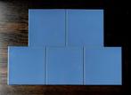Ceramic tegels 15x15 (fiance) Azur Blue jaren 70, Doe-het-zelf en Bouw, Tegels, Ophalen, Zo goed als nieuw