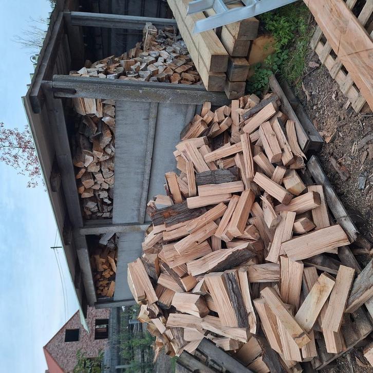 eiken brandhout levering inbegrepen, Tuin en Terras, Brandhout, Stammen, Ophalen of Verzenden