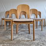 Koefoed Morten vintage Deense eetkamerstoelen jaren 60 60's, Scandinavisch, Dylund, Holstebro, Glostrup pinewood, Cinq, Six Chaises ou plus