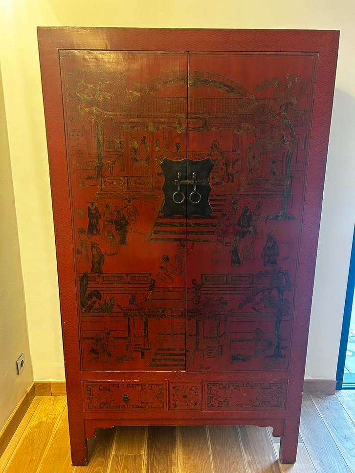 Chinese kast, Antiek en Kunst, Antiek | Meubels | Kasten, Ophalen