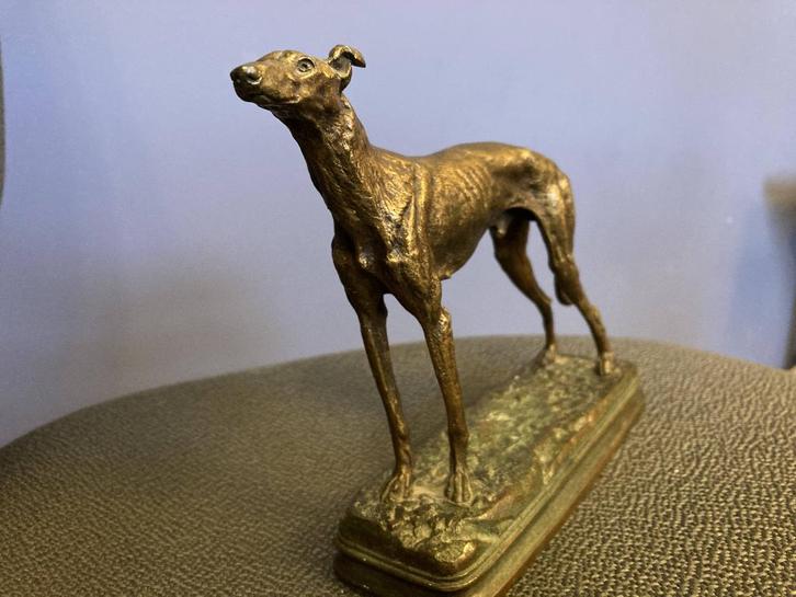 Bronze Lévrier Dubucand remarquable, Antiquités & Art, Art | Sculptures & Bois, Enlèvement