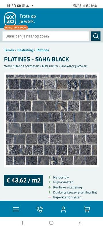 basalt platines., Enlèvement, Neuf