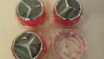 Mercedes Amg wieldoppen Ø 75 mm zwart/rood/zilver/antraciet, Ophalen of Verzenden, Nieuw