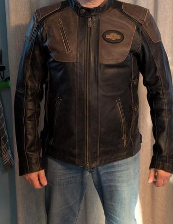 Harley Davidson lederen jas triple vent beschikbaar voor biedingen