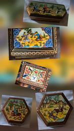 ( 5)Perzisch handgemaakt ingelegd houten sieradenkist, Antiek en Kunst, Ophalen