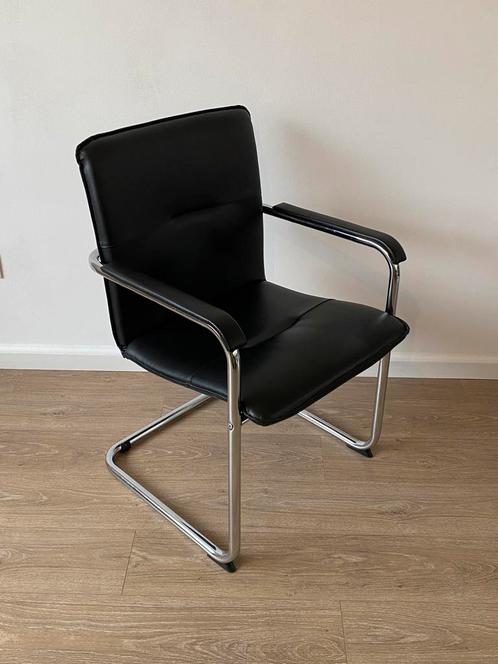5x Stoel Rumba, echt leer!, Huis en Inrichting, Stoelen, Zo goed als nieuw, Vijf, Zes of meer stoelen, Leer, Zwart, Ophalen