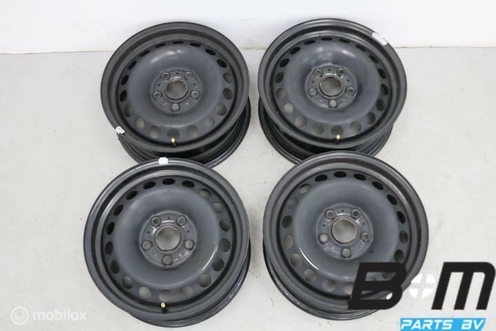 Originele 15 inch stalen velgen Golf 7 5Q0601027BA, Auto-onderdelen, Banden en Velgen, Velg(en), Gebruikt