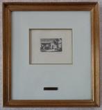 JAKOB SMITS / KEMPISCH BINNENZICHT / ZW-W ETS / 38x35cm KAD, Antiek en Kunst, Ophalen of Verzenden