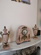 Schouwgarnituur, Antiquités & Art, Antiquités | Horloges, Enlèvement ou Envoi