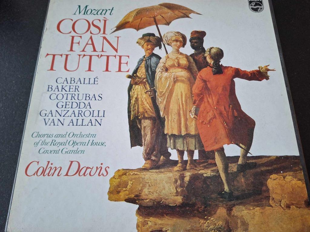Mozart / Davis - Così Fan Tutte Box 4 x Lp's Vinyl / Philips, Cd's en Dvd's, Vinyl | Klassiek, Gebruikt, Romantiek, Opera of Operette