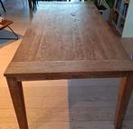 Houten tafel te koop, 100x200cm, gerecycleerde teak., Huis en Inrichting, Ophalen, Gebruikt, Teakhout, 50 tot 100 cm