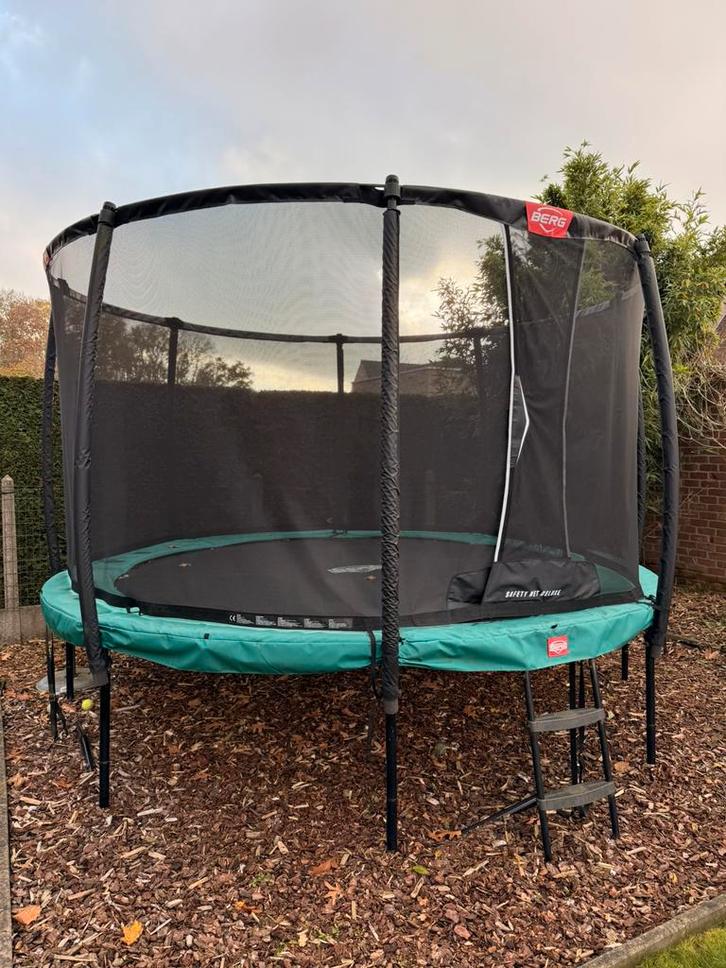 Berg Champion trampoline 380 - Met NIEUW Safety net Deluxe, Kinderen en Baby's, Speelgoed | Buiten | Trampolines, Zo goed als nieuw