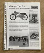 Unieke Map met documentatie Gerosa The Fox brommers, Verzenden, Zo goed als nieuw