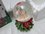 Kerstdecoratie: sneeuwbol met rendier en sneeuwman, Diversen, Ophalen of Verzenden, Zo goed als nieuw