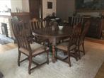 Eiken tafel met bijhorende stoelen, Antiek en Kunst, Ophalen of Verzenden