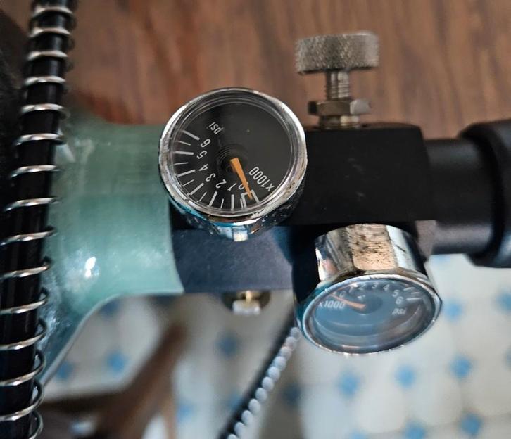 Bouteille de plongée pour carabine PCP ou air-soft, Sport en Fitness, Schietsport-accessoires, Zo goed als nieuw, Ophalen of Verzenden