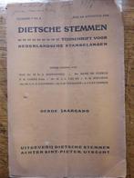 Dietsche Stemmen nummer 7 en 8 van 1918, Bodenstein, René de Clerc, Ophalen of Verzenden, 20e eeuw of later, Gelezen