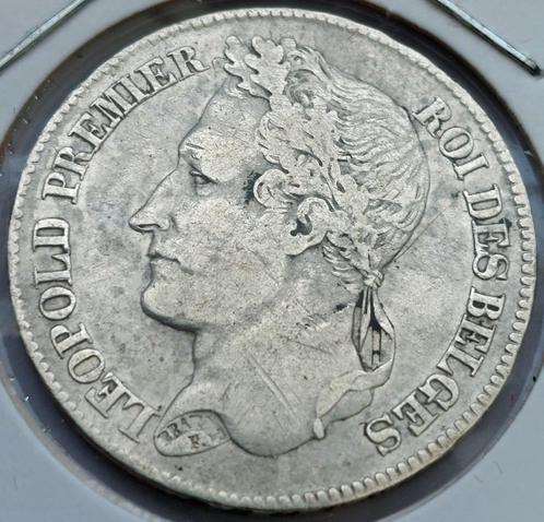 2 Frank 1843 Pos B ///, Postzegels en Munten, Munten | België, Losse munt, Zilver, Zilver, Ophalen of Verzenden
