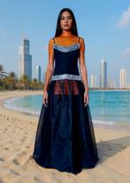 Robe noire transparente à paillettes argentées neuve, Neuf, Elie Saab, Enlèvement ou Envoi, Autres types