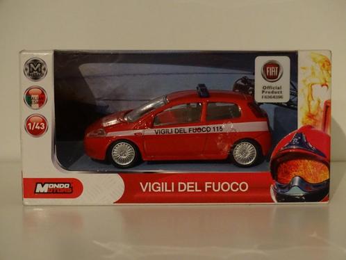 1/43 Mondo Motors Vigili del fuoco pompiers brandweer fiat, Hobby en Vrije tijd, Modelauto's | 1:43, Nieuw, Auto, Overige merken