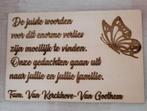 Houten rouwkaartjes, Ophalen of Verzenden, Nieuw