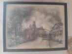 Houtskool van Ben Genaux Bois du Cazier 8 augustus 1956, Antiek en Kunst, Ophalen of Verzenden