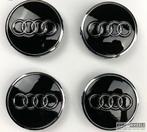 AUDI Logo Naafdop (set) ø 61 mm 4M0601170 Naafkap ZWART, Auto-onderdelen, Overige Auto-onderdelen, Verzenden, Nieuw