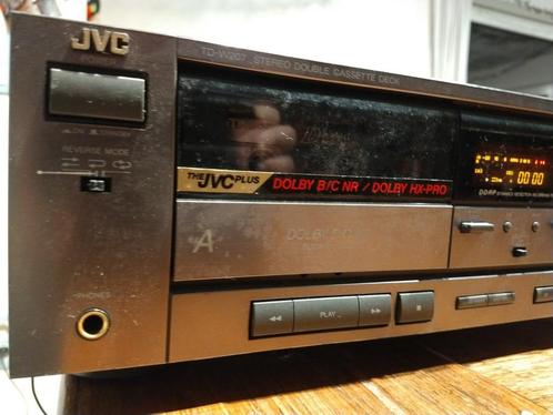 JVC TD-W207 dubbel cassettedeck Dolby auto-reverse - HS dubb, Audio, Tv en Foto, Cassettedecks, Dubbel, JVC, Auto-reverse, Tiptoetsen