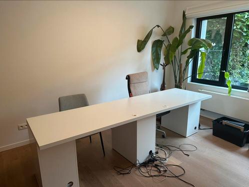Lang bureaublad voor duo bureau, Huis en Inrichting, Bureaus, Zo goed als nieuw, Ophalen