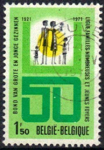 Belgie 1971 - Yvert/OBP 1601 - Grote en Jonge gezinnen (ST) beschikbaar voor biedingen