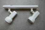 dubbele opbouwspot met richtbare spots, Huis en Inrichting, Lampen | Spots, Ophalen of Verzenden, Gebruikt, Metaal of Aluminium