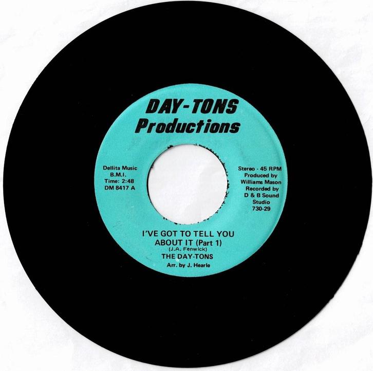 The DAY-TONS - I've got to tell you about it (part 1/2), CD & DVD, Vinyles | R&B & Soul, Utilisé, Soul, Nu Soul ou Neo Soul, 1960 à 1980