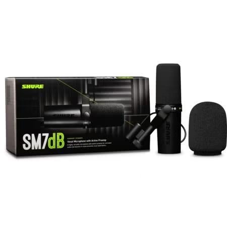 Nieuwe Shure SM7dB dynamische studiomicrofoon, Audio, Tv en Foto, Karaoke-apparatuur, Nieuw, Complete set, Ophalen of Verzenden