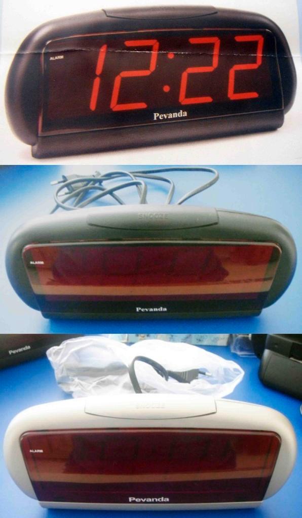 Réveil PEVANDA sur secteur + 9V, chiffres rouges 48 mm LED, Maison & Meubles, Accessoires pour la Maison | Horloges, Neuf, Réveil ou Horloge