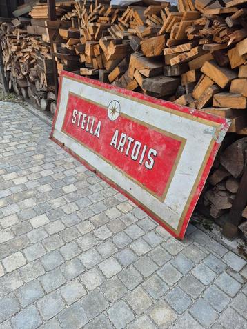 Grand panneau publicitaire Stella Artois, Enlèvement, Utilisé, Panneau, Plaque ou Plaquette publicitaire, Stella Artois