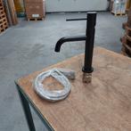 Zwart wastafelkraan met aansluitslang compleet nr27, Ophalen of Verzenden, Nieuw