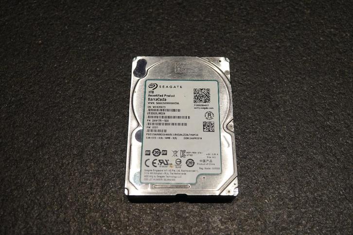 Seagate HDD 3tb 5400x 2,5 inch, Computers en Software, Harde schijven, Zo goed als nieuw, Desktop, Intern, HDD, SATA, Ophalen