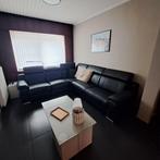 Leder salon, Huis en Inrichting, Zetels | Zetels, Ophalen, 250 tot 300 cm, Hoekbank, Leer