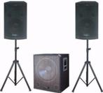 Active zang/disco set 2,1 subwoofer 2 x top speakers CUBE151, Neuf, Autres marques, Moins de 60 watts, Enlèvement ou Envoi