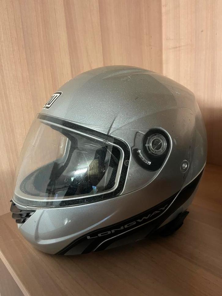 AGV Longway motorhelm - M (zowel mannen als vrouwen), Motoren, Kleding | Motorhelmen, Systeemhelm, M, AGV, Tweedehands, Ophalen of Verzenden