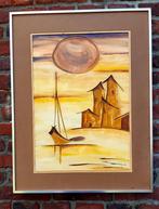 Schilderij van Paul Mathieu met email en vernis van 1979, Ophalen