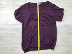 Massimo Dutti Paarse T-shirt, Manches courtes, Taille 36 (S), Porté, Enlèvement ou Envoi