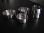 Stelton 4 strakke inox potjes, Ophalen of Verzenden, Gebruikt