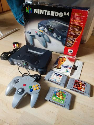 Nintendo 64 met doos en spellen, Enlèvement ou Envoi, Comme neuf