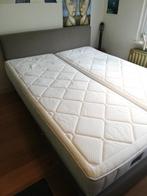 Boxspring tweepersoonsbed Auping, Huis en Inrichting, Slaapkamer | Boxsprings, Ophalen, Gebruikt, Tweepersoons, Grijs