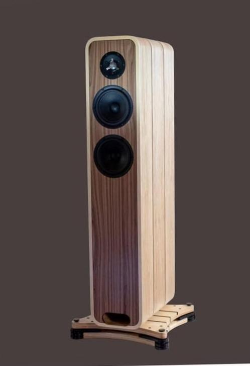 Paar AUDEL-SYMPHONIKA-luidsprekers, Audio, Tv en Foto, Luidsprekerboxen, Zo goed als nieuw, Front, Rear of Stereo speakers, 120 watt of meer