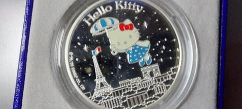 zilveren muntenset ( 3 proof munten) hello kitty 2005, Postzegels en Munten, Munten | Europa | Euromunten, Setje, Frankrijk, Zilver