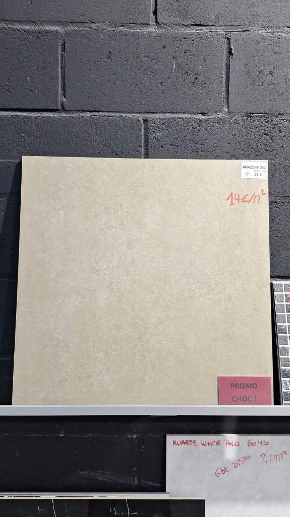 14€/M - CARRELAGE EFFET BETON 60X60 RECT, Bricolage & Construction, Dalles & Carrelages, Neuf, Carrelage de sol, Céramique, Enlèvement