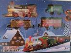 Deluxe kerstset met trein + 5 gratis kersthuisjes, Ophalen, Nieuw